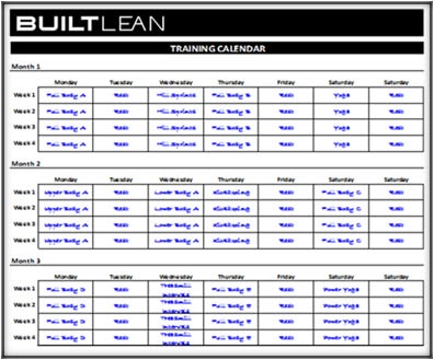 Free Workout Log Template That's Printable &amp; Easy To Use - BuiltLean