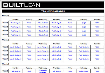 Abs Exercise Chart For Men