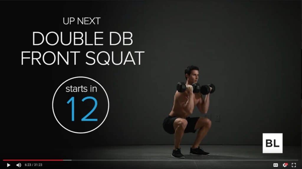 double db front squat