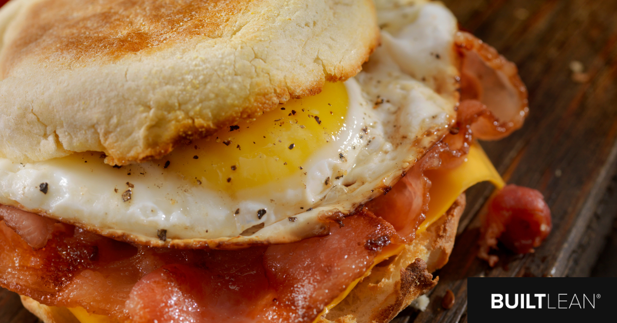 high protein breakfast sandwich
