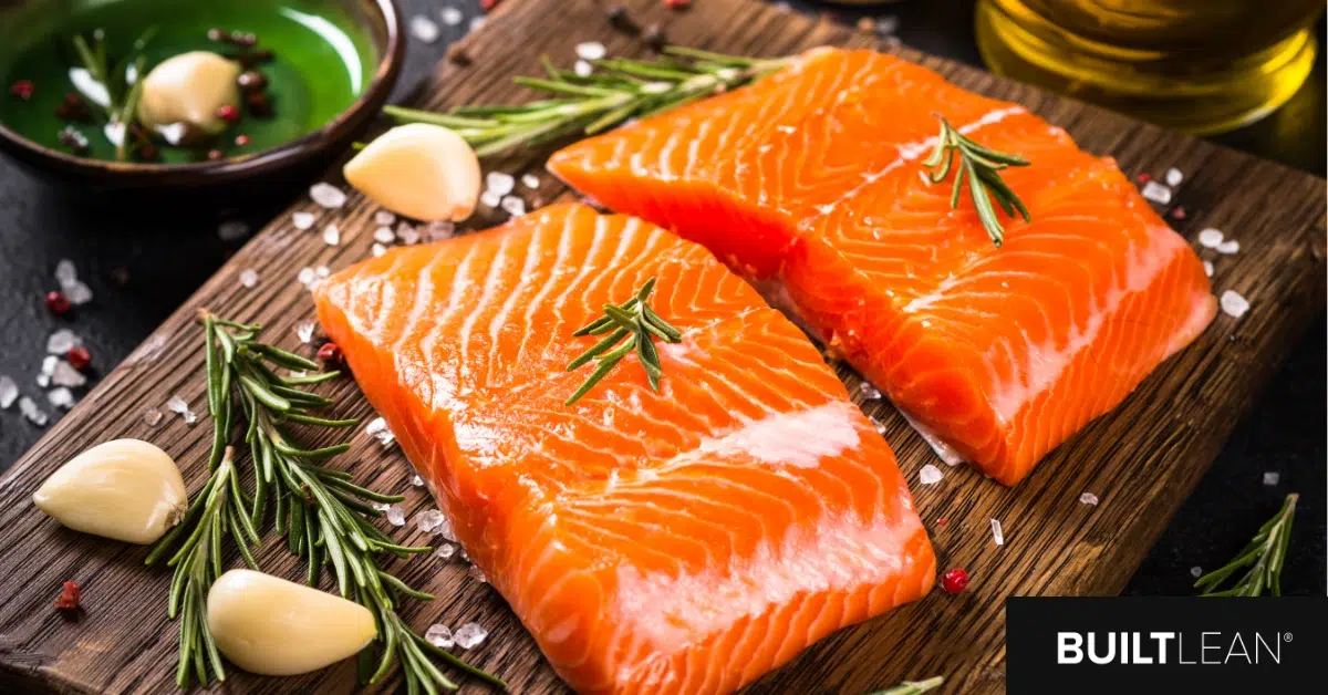 eating salmon