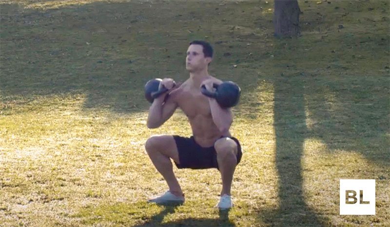 Double KB Squat
